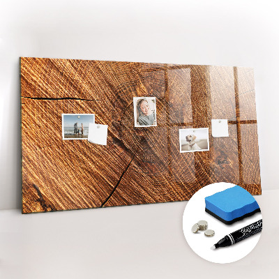 Magnetic board with magnets Decorative wood