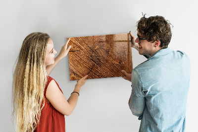 Magnetic board with magnets Decorative wood