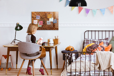 Magnetic board with magnets Decorative wood