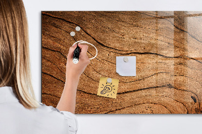 Magnetic dry erase board Old wood