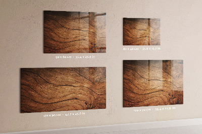 Magnetic dry erase board Old wood