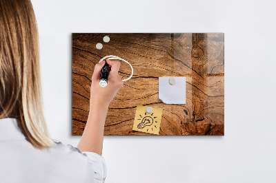 Magnetic dry erase board Old wood
