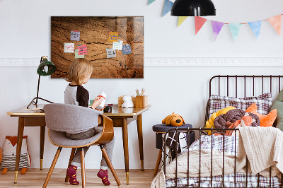 Magnetic dry erase board Old wood