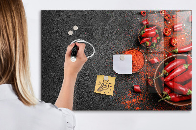 Magnetic marker board Red peppers