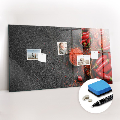 Magnetic marker board Red peppers