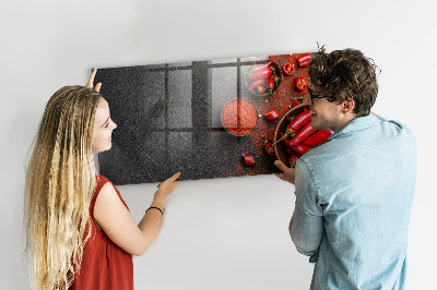 Magnetic marker board Red peppers