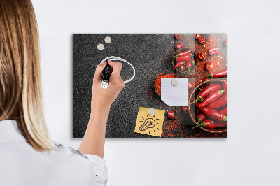 Magnetic marker board Red peppers