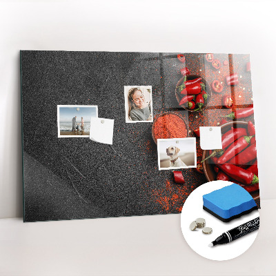 Magnetic marker board Red peppers