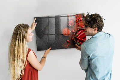 Magnetic marker board Red peppers