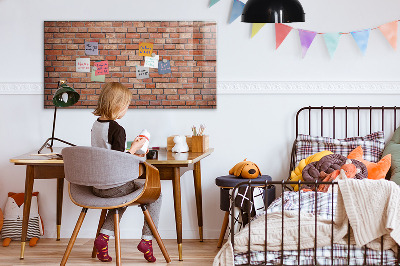 Magnetic marker board Brick wall
