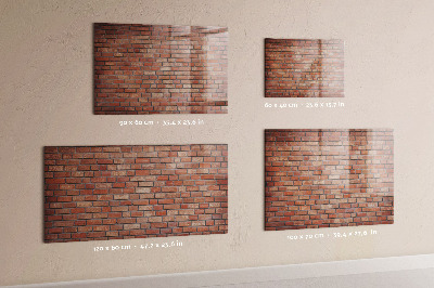 Magnetic marker board Brick wall