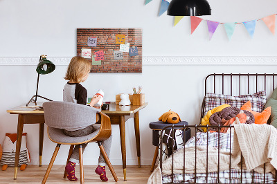 Magnetic marker board Brick wall