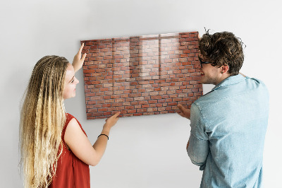 Magnetic marker board Brick wall