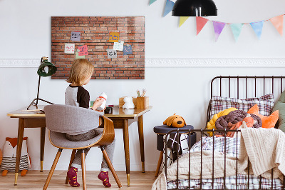 Magnetic marker board Brick wall
