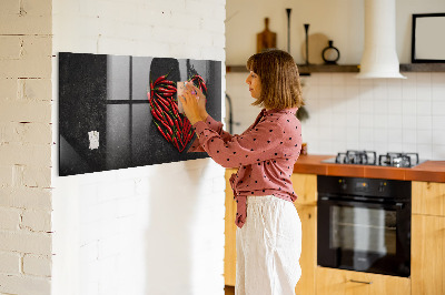 Magnetic marker board Heart of peppers