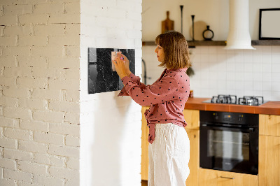 Magnetic board with magnets Dark marble