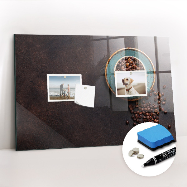 Magnetic marker board Cup of coffee