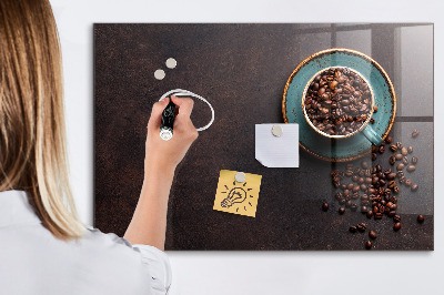 Magnetic marker board Cup of coffee