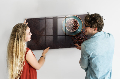 Magnetic board with magnets Cup of coffee