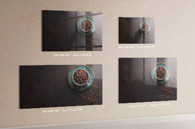 Magnetic board with magnets Cup of coffee