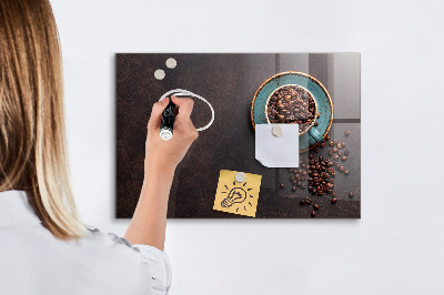 Magnetic marker board Cup of coffee