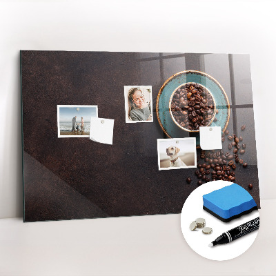 Magnetic board with magnets Cup of coffee