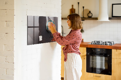 Magnetic board with magnets Cup of coffee