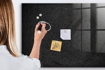 Magnetic glass board Dark rock