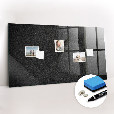 Magnetic glass board Dark rock