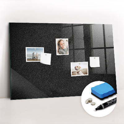 Magnetic glass board Dark rock