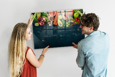 Magnetic board Vegetables on the table