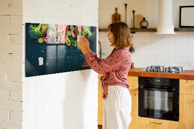 Magnetic board Vegetables on the table