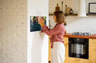 Magnetic marker board Vegetables on the table