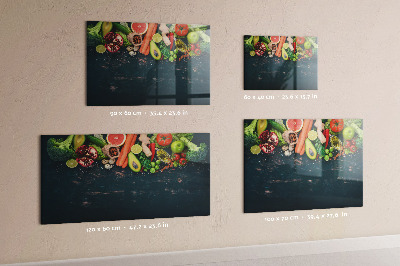 Magnetic marker board Vegetables on the table