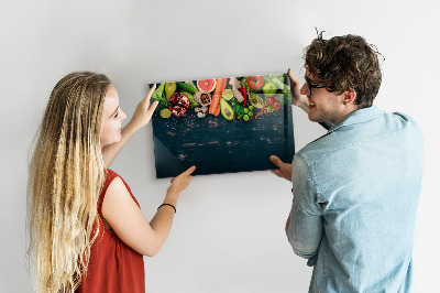 Magnetic board Vegetables on the table