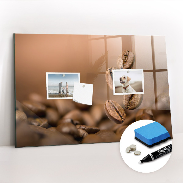 Magnetic marker board Coffee beans