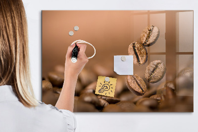 Magnetic board with magnets Coffee beans