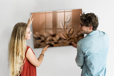 Magnetic marker board Coffee beans