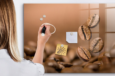 Magnetic board with magnets Coffee beans