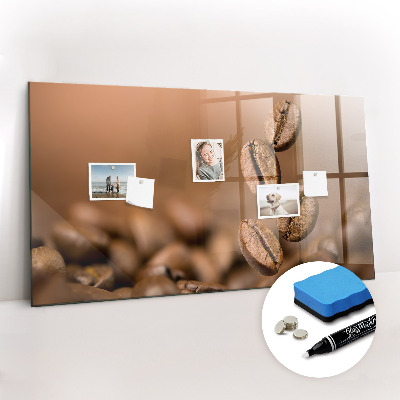 Magnetic marker board Coffee beans