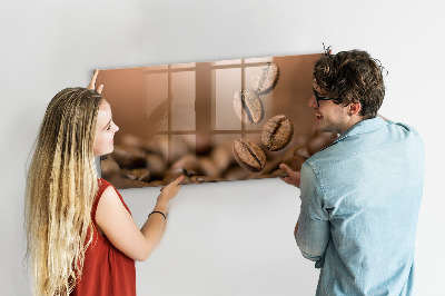 Magnetic board with magnets Coffee beans