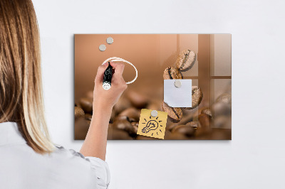 Magnetic marker board Coffee beans
