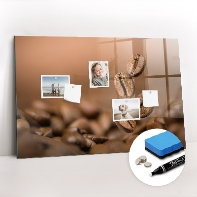 Magnetic marker board Coffee beans