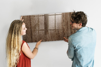 Magnetic dry erase board Dark wood