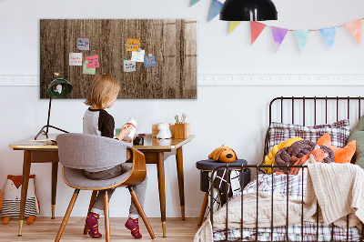 Magnetic dry erase board Dark wood