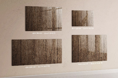 Magnetic dry erase board Dark wood