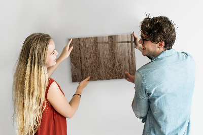 Magnetic dry erase board Dark wood