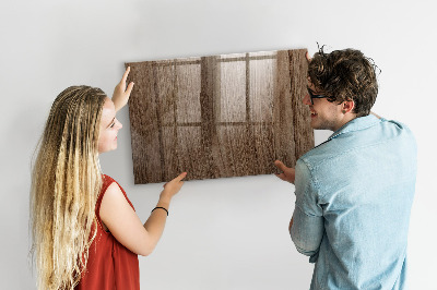 Magnetic dry erase board Dark wood