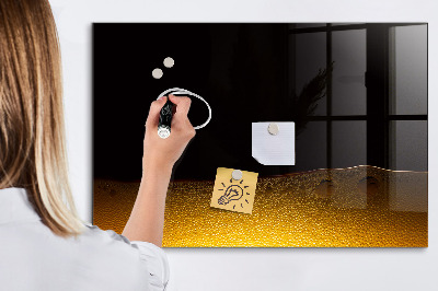 Magnetic marker board Orange juice