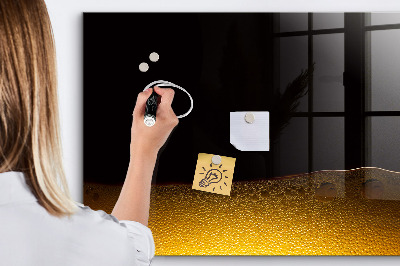 Magnetic marker board Orange juice